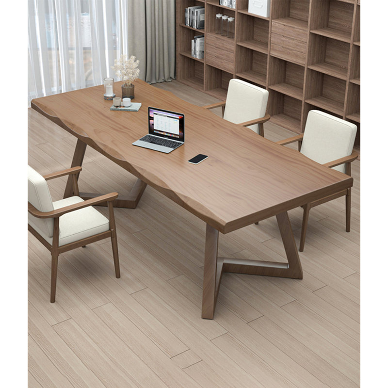 Bureau moderne en bois massif Minimalist, 29,53 po H x 55,12 po L x 27,56 po P