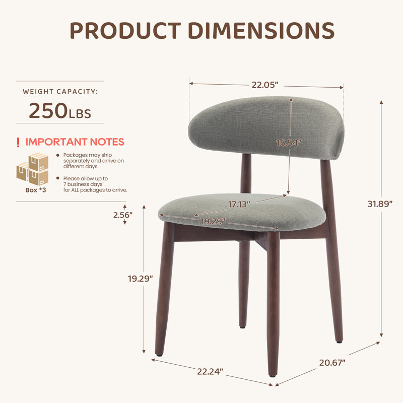Chaise d'appoint rembourrée en bois massif Solon, Vert