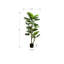 Plante artificielle, 61 po, arbre Monstera, intérieur, en pot, plancher, Real Touch, feuilles vertes, pot noir
