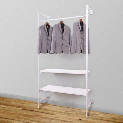 Margate Metal Industrial Pipe Clothing Rack