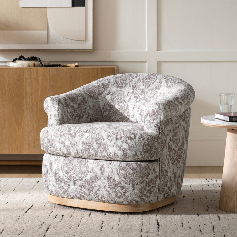 Fauteuil demi-tonneau pivotant Volk 31,25 po Volk, Beige