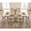 Ensemble de salle à manger moderne 7 pièces de 67 pouces avec 6 chaises de salle à manger rembourrées, plateau de table en placage de bois véritable, pieds de chaise en bois massif, dossiers incurvés, ceintures cannelées et nœud décoratif noir-857889670-857889672