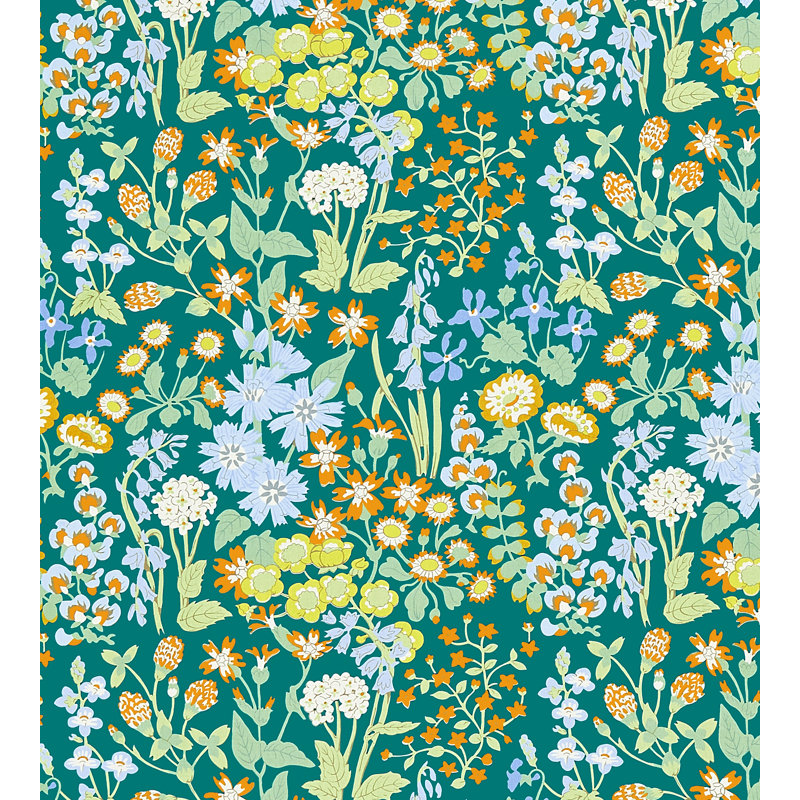 NYMPH FLORAL, Emerald Multi