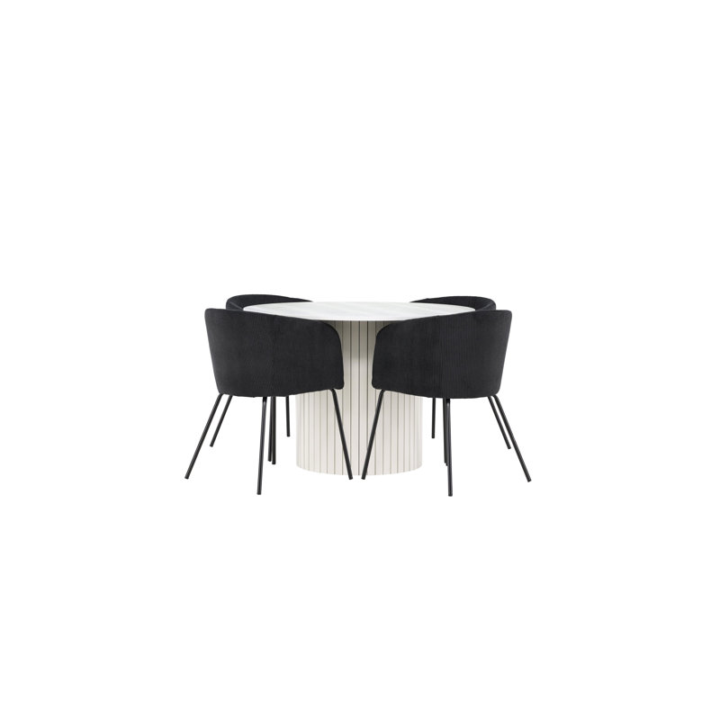 Nycia 4 - Person Dining Set