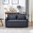 Convertible Sofa Bed Loveseat With Adjustable Backrest, USB Ports, Side Pockets, Cup Holders, And Swivel Phone Holder For Living Room-1390267394