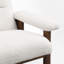 Chaise d'appoint rembourrée avec repose-pieds