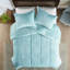 Édredon en fausse fourrure bleu sarcelle - Double / grand-118755881