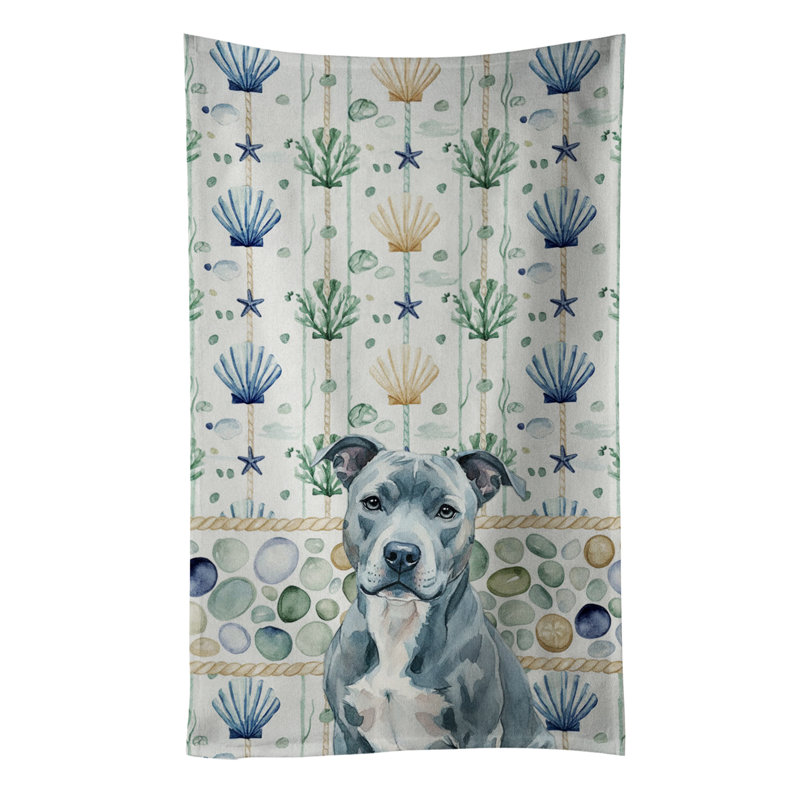 Serviette de cuisine bleu American Staffordshire Terrier, Staffordshire terrier bleu américain