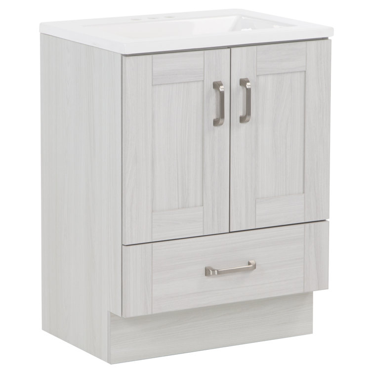 24.5" Single Bathroom Vanity With Cultured Marble Top