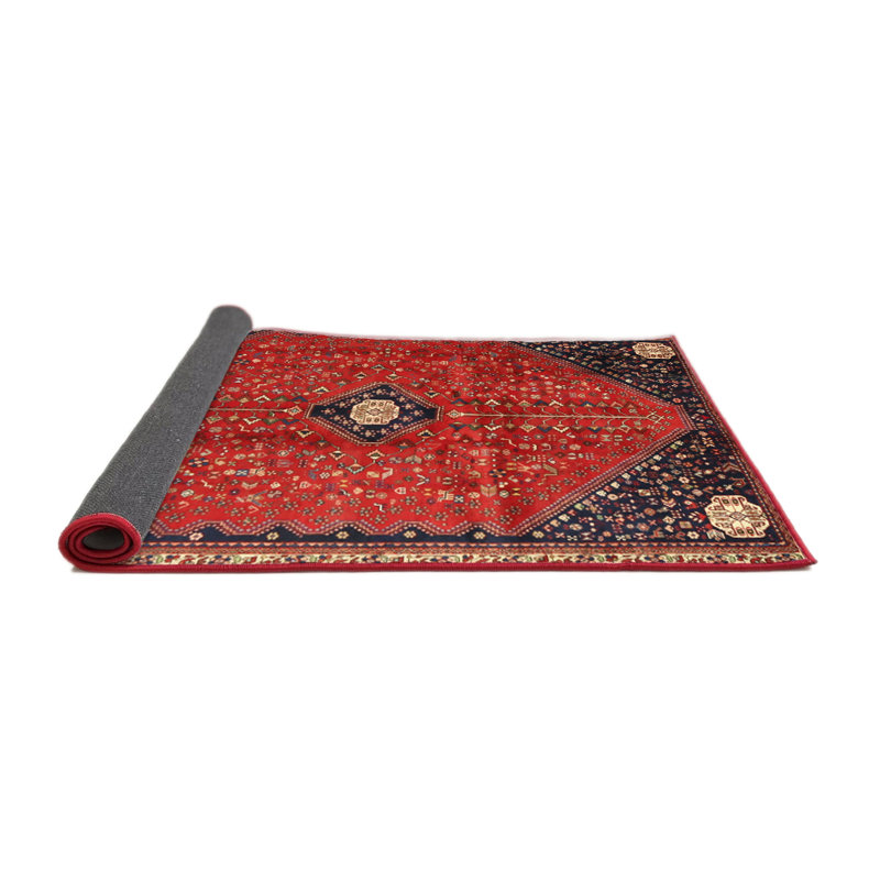 Tapis oriental en laine / polyester tissé à la machine Dinja, Carré 4 pi