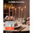 Hurricane Candle Holders, 12.6 in Tall Clear Glass Taper Candle Holders, High Borosilicate Glass, 2.36 in Cylinder for Wedding, Table Centerpiece, Party, Home Decor, Wind Protection