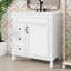 Meuble-lavabo de 30 po avec lavabo, meuble-lavabo moderne avec 2 tiroirs à gauche et tablette réglable, portes à fermeture douce-312896491