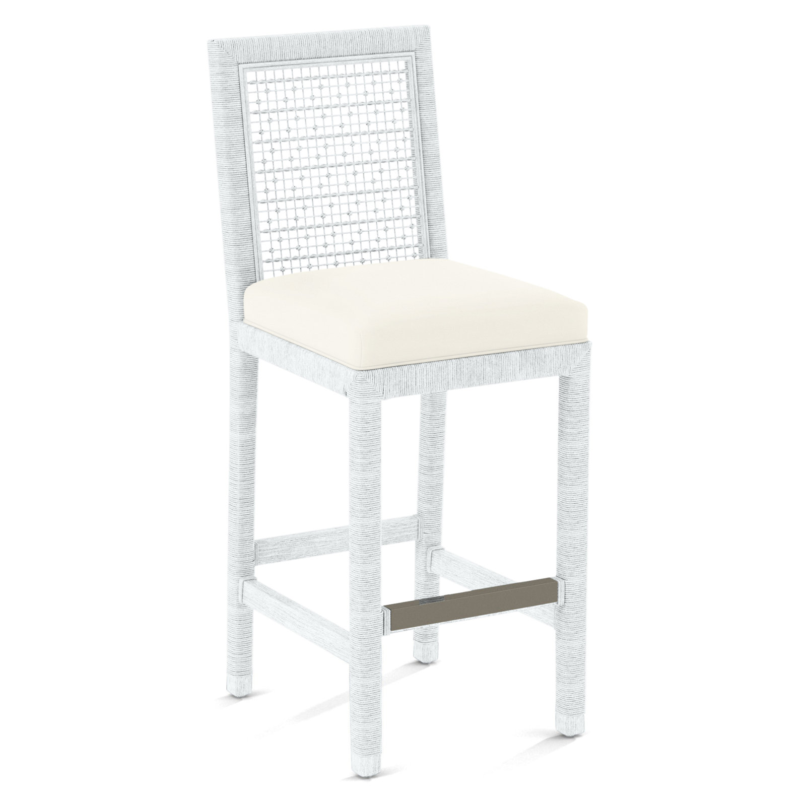 Soren 30" Bar Stool, Frost White, Elite Ivory