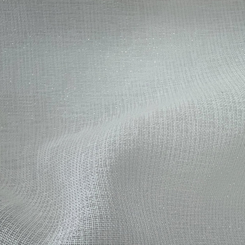 Metallic Sheer | Brina Fabric_BRINA, White