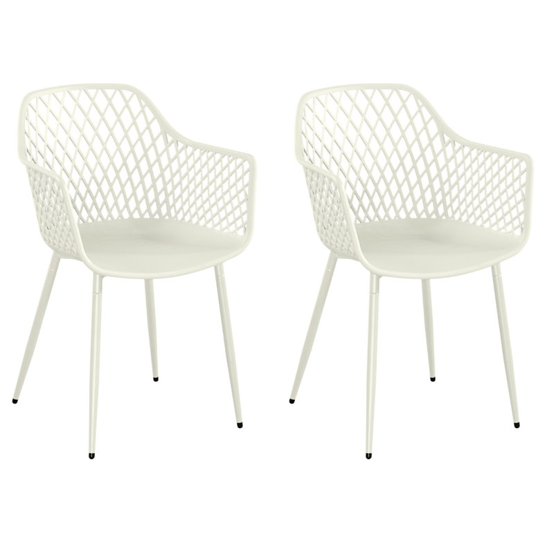 Rimini Patio Dining Armchair, Off-White