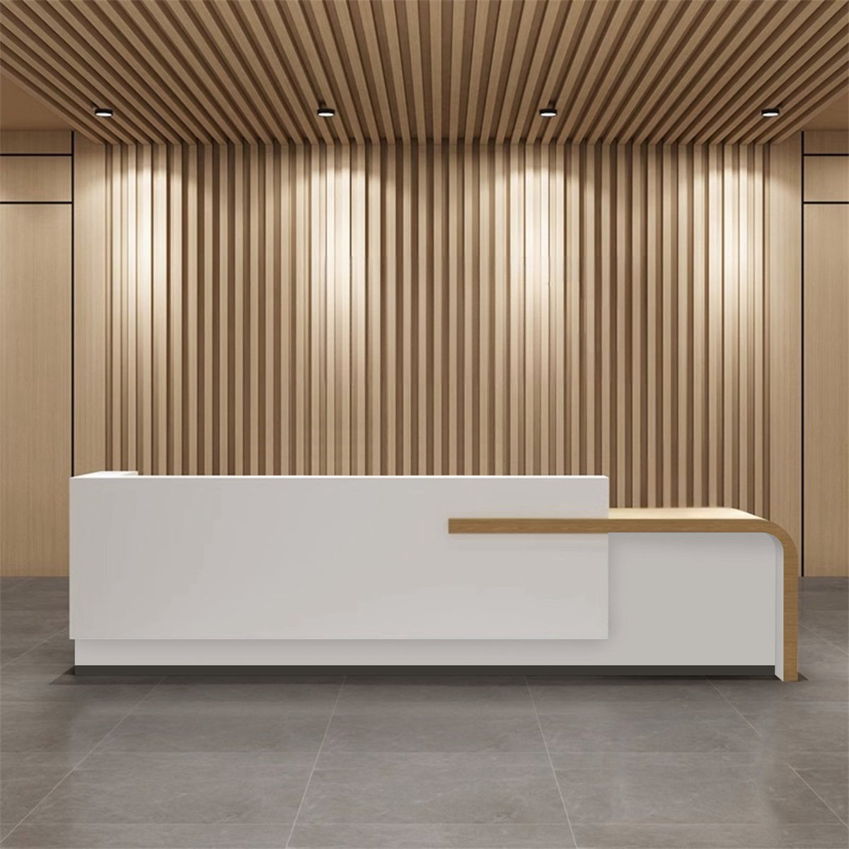 Latitude Run® Leesport Rectangular Reception Desk | Wayfair