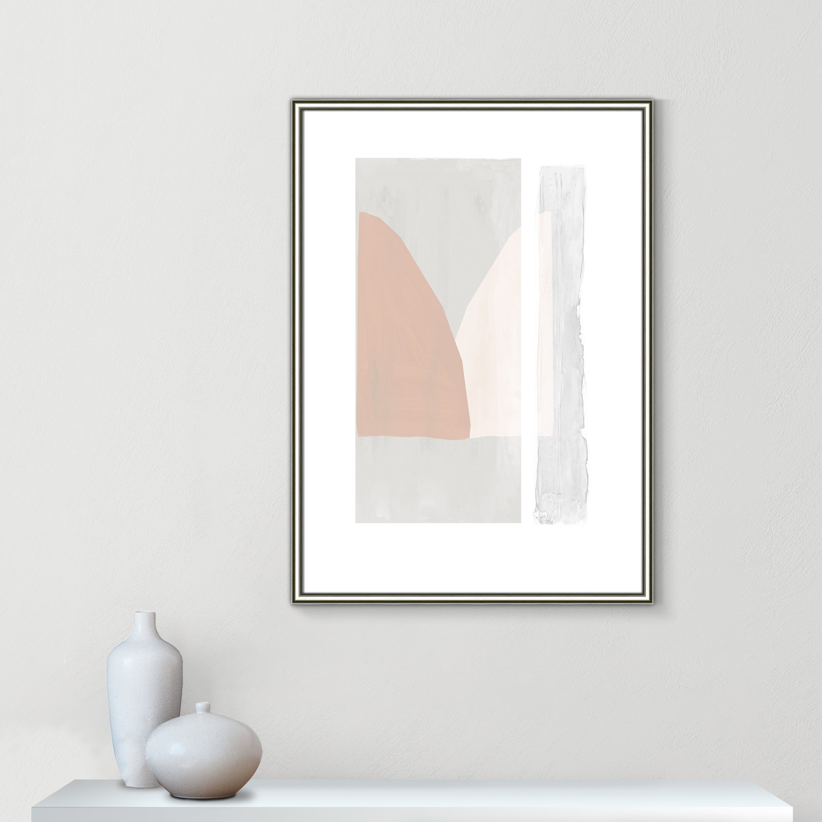 Soft and Light - Painting Print, Silver Framed Paper, 35.5" H x 25.5" W x 0.88" D