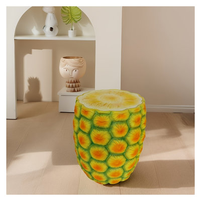 Tabouret surdimensionné en résine 13,4 po, table d'appoint polyvalente et support à plante, mobilier décoratif pour la maison, le jardin, le patio, l'intérieur et l'extérieur