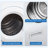 HomCom 3.2 Cubic Feet Vented Electric Dryer with Steam Dry