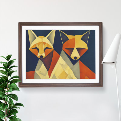 Two Abstract Foxes Vol.3 - Framed Print