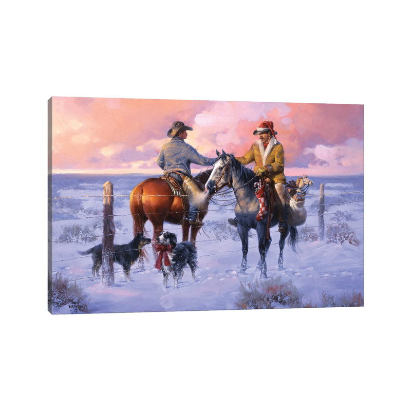 Sharin Christmas With The Neighbors by Jack Sorenson - Wrapped Canvas Print, 66.04 cm H x 45.72 cm W x 3.175 cm D