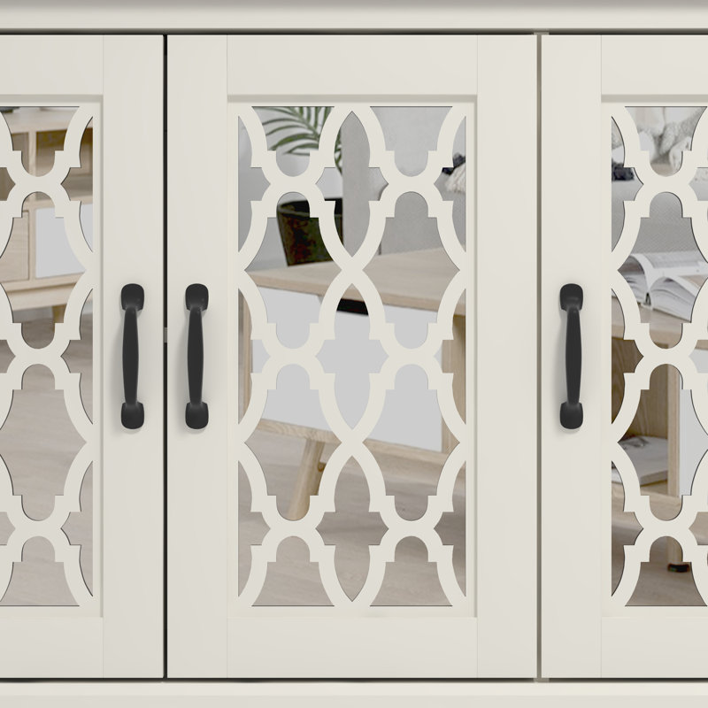 Chessani 45.7' Wide Sideboard, Ivoire / chêne noueux