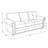  Josai 82" Genuine Leather Sofa