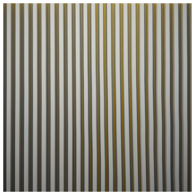 Tapis de bain vertical à rayures jaunes, 24in W x 17in L