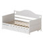 Lit gigogne double en bois Blakeslee avec tiroir et lit gigogne à roulettes-906135130