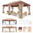 Gazebo 12x20 with Improved Cold-Proof Curtains Nettings Outdoor Gazebo-113901849