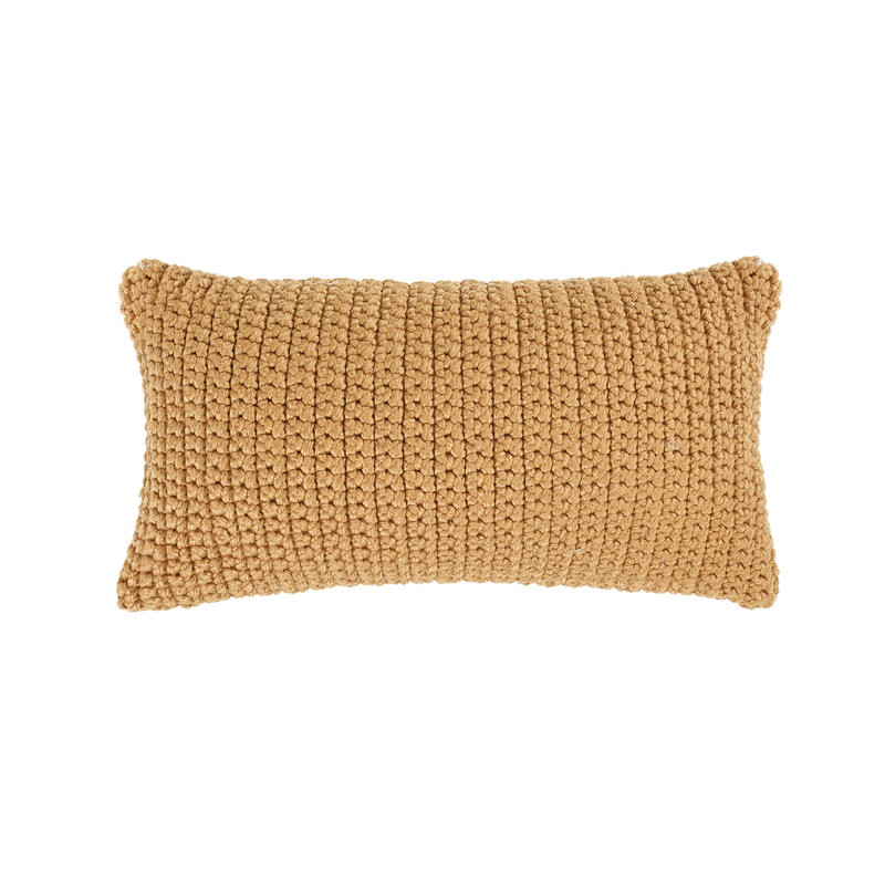 Coussin d'extérieur Prism Performance, H 14 po x l 26 po, Jaune ambre, Forme rectangulaire