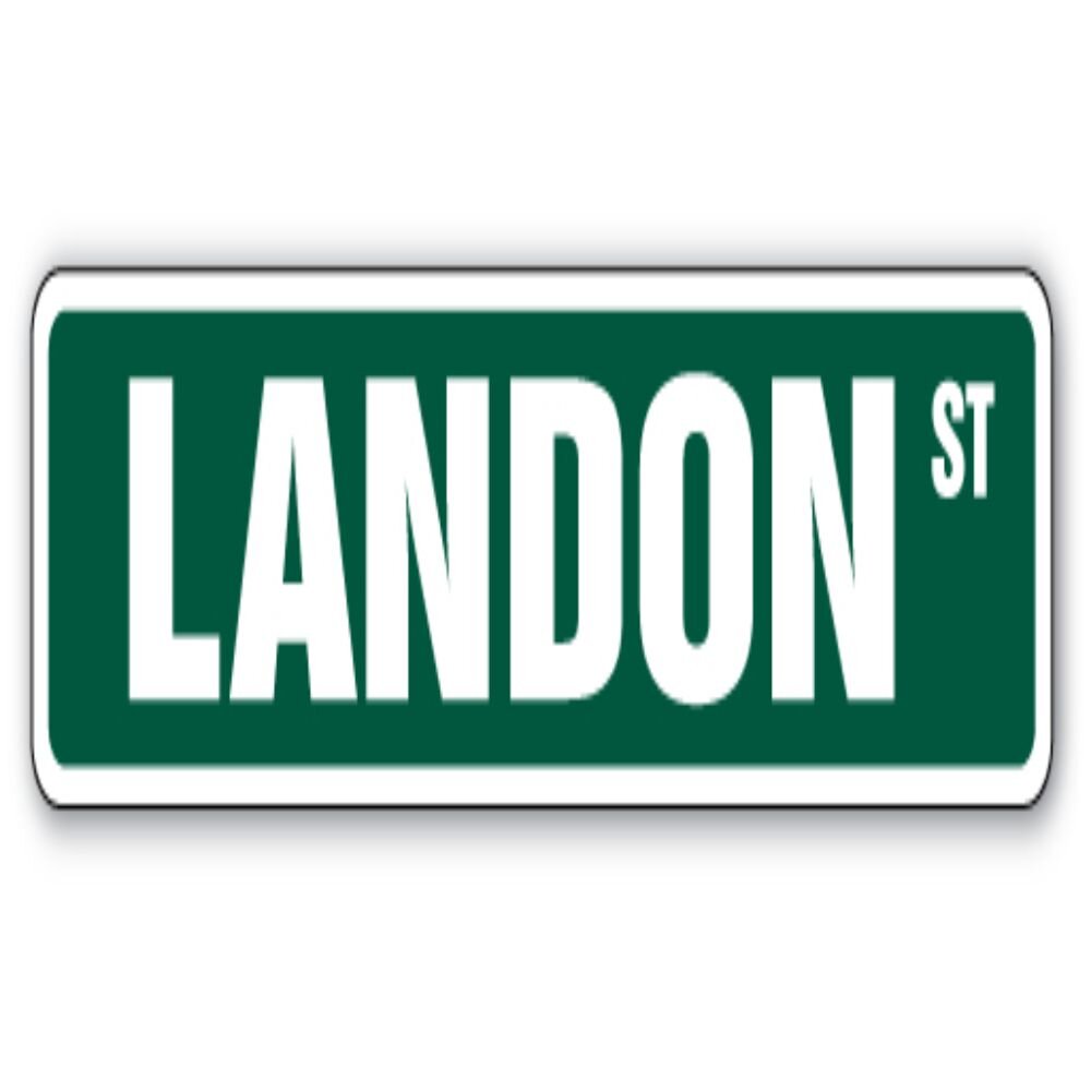 SignMission LANDON Street Childrens Name Room Sign | Wayfair