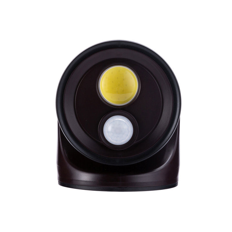 4-Watt LED Dusk to Dawn Flood Light with Motion Sensor, Black