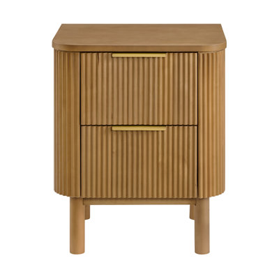 Nova Reeded 2-Drawer Nightstand by Joss & Main