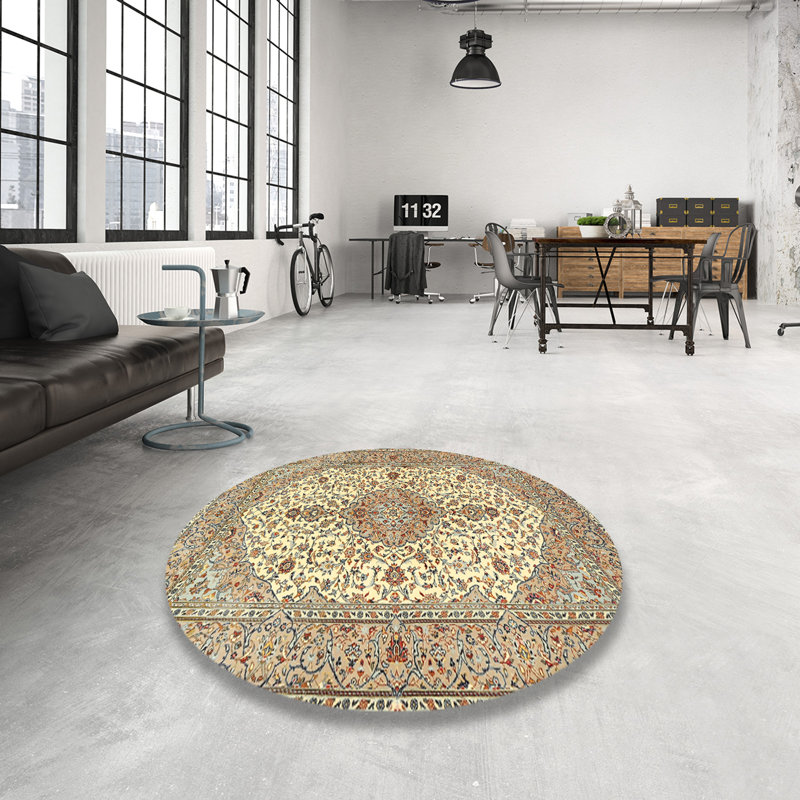 Benno Wool Oriental Indoor Rug, Round 8'