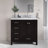 Ariel Cambridge 36 In. Right Offset Vanity With 2 In. Carrara Marble Countertop-105903775