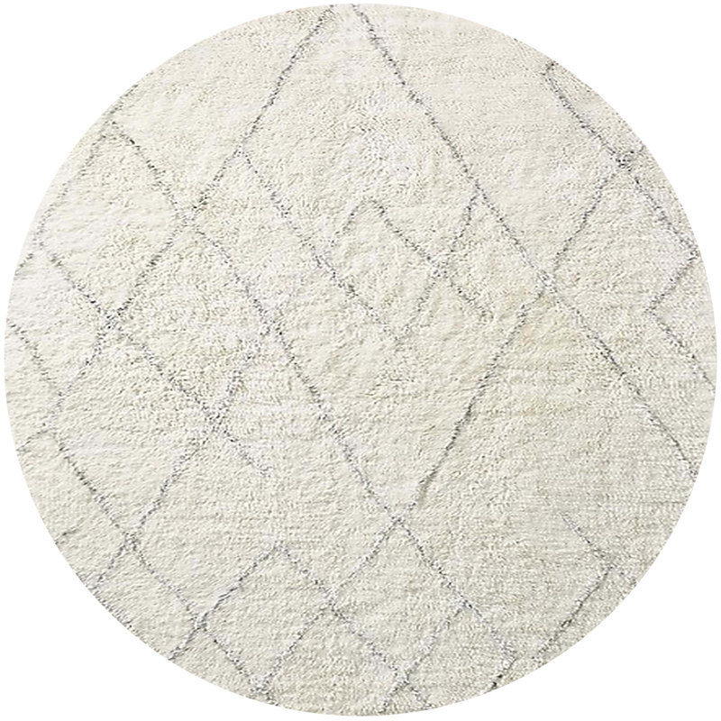 Moroccan Indoor Rug, Round 8'