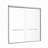 56"-60" W X 57" H Aluminum Frame Double Sliding Shower Door, Soft-Close Bathtub Door, 1/4" (6Mm) Clear Nano-Coated Tempered Glass, Dual Stainless Steel Handles-123404409