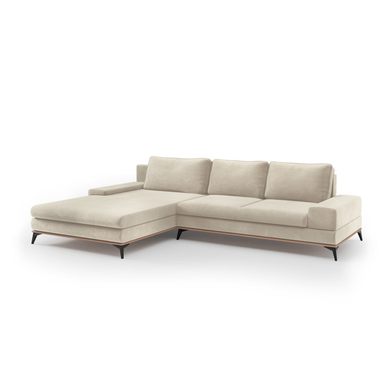 Cuiksa 5 Seater Sofa Bed, Beige, Left Hand Facing