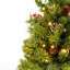 Ensemble d'arbre de Noël artificiel pré-éclairé 4 pièces, guirlande, couronne et ensemble de 2 arbres d'entrée 3 pi avec lumières DEL, arbre de Noël