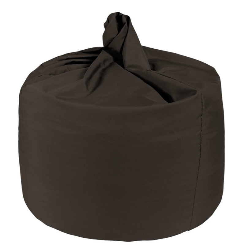 Attenborough Polyester Outdoor Friendly Refillable Bean Bag Chair, Brown, 80cm H x 70cm W x 70cm D