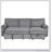 U_STYLE Upholstery Sleeper Sectional Sofa With Storage Bags And 2 Cup Holders  On Arms-479354430