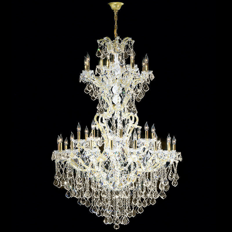 Maria Theresa Grand 25 - Light Chandelier, Chinese (K9), Gold, Gold Lustre