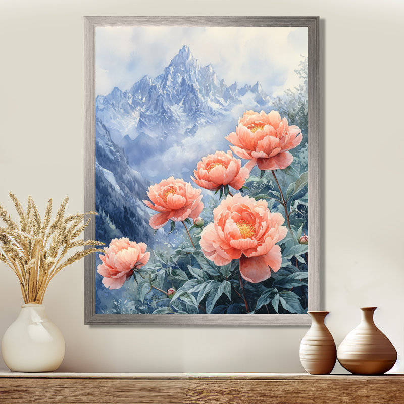 Giachetti - Floral Canvas Prints, Argent argent, H 32 po x l 24 po, Reproduction encadrée d'une seule photo
