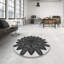 Tapis noir/gris tissé à la machine-1750586426