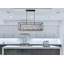 Lustre rectangulaire en métal 8 lumières Guzik-230328375