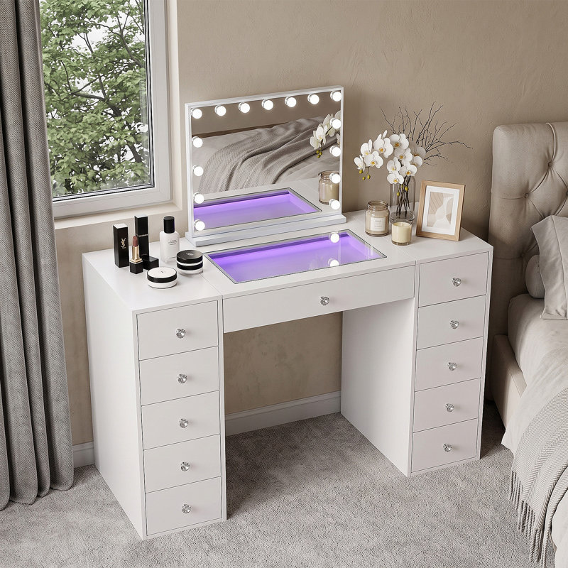Deshun Dressing Table with Mirror