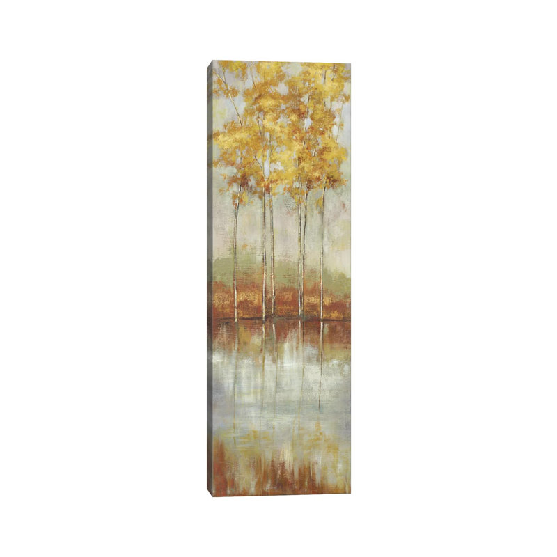 Reflections III by Allison Pearce - Wrapped Canvas Panoramic Painting, 30.48 cm H x 91.44 cm W x 3.175 cm D