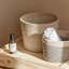 Panier de rangement naturel à tissage croisé-663487589