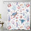 Rideau de douche aquarelle Ocean Life